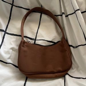 brown shoulder bag
